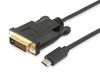 Equip USB-C naar DVI-D Dual Link kabel, M/M, 1,8 m