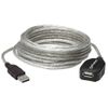 Manhattan 519779 USB-kabel USB 2.0 5 m USB A Zilver