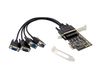 CONCEPTRONIC PCIe1x Card 4xRS232-Seriell           115200bps