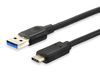 Equip 128345 USB 3.2 Gen 1 C naar A kabel, M/M, 0,5m, 5Gbps, Zwart