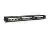 Equip 19" Patchpanel 24xRJ45 Cat5e FTP 1U     100MHz RAL9005