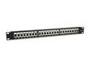 Equip 19" Patchpanel 24xRJ45 Cat6a FTP 1U     500MHz RAL9005