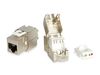 Equip Keystone Jack geschirmt Cat6  LSA         wzf.8Stk sil