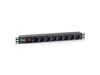 Equip 19" Steckdosenleiste 8xSchuko+Switch->St.90° sw.  Pla.