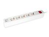 Equip Steckdosenleiste 5xSchuko/2xUSBA+Switch->St.90°CL ÜSS
