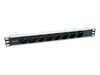 Equip 19" Steckdosenleiste 8xNFC 61-314 FR->St.90° si.  Alu.