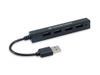 CONCEPTRONIC 4-Port Hub USB-A2.0->4xA2.0 schlank  o.Netz. sw