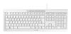 CHERRY STREAM Tastatur Wired DE 1.80m weiß/grau