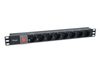 Equip 19" Steckdosenleiste 8xSchuko+Switch->St.IEC320-C14