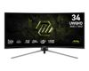 MSI MAG 345CQRF E20 computer monitor 86,4 cm (34") 3440 x 1440 Pixels UltraWide Dual Quad HD Zwart