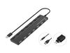 CONCEPTRONIC 7-Port Hub USB-A2.0->7xA2.0/DC       m.Netz. sw