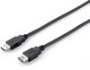 Equip Kabel USB-A3.0->A Erweiterung     St/Bu  2.00m schwarz Polybeutel