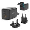 Acer Charger  100w 2 x USB-C + 1x USB-A ports, black