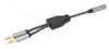 MANHATTAN Headset-Adapterkabel mit Aux Y-Audiosplitter 15cm