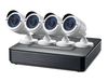 LevelOne CCTV 8-Kanal Kit 2MP/IP66/H.264/1x3,5"/IR-30m  weiß