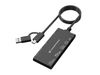 Conceptronic BIAN10B geheugenkaartlezer USB 3.2 Gen 1 (3.1 Gen 1) Type-A/Type-C Zwart