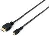 Equip HDMI->Micr.HDMI           4K/30Hz St/St  1.00m schwarz Polybeutel