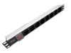 Equip 19" Steckdosenleiste 8xSchuko+Switch->St.90° si.  Alu.