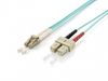 Equip Patchkabel LC->SC  0.50m Multimode  Duplex OM3  türkis Polybeutel