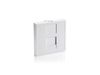 Equip Frontplatte 1xKeystone French          45x45mm RAL9010 Polybeutel