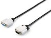Equip 118851 VGA kabel 3 m VGA (D-Sub) Zwart, Zilver