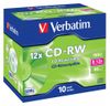 Verbatim CD-RW 12x 700 MB 10 stuk(s)