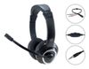 CONCEPTRONIC Headset Stereo AUX/Mikro/Bedien./Split.2.00m sw