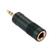 Lindy 35621 tussenstuk voor kabels 3.5mm 6.3mm Zwart