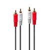 Lindy 35662 audio kabel 3 m 2 x RCA Zwart, Rood, Wit