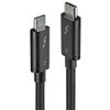 Lindy 41555 Thunderbolt-kabel 0,5 m 40 Gbit/s Zwart