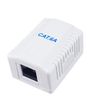 Equip Aufputzdose Cat6A 1-Port    RJ45 UTP       RAL 9010 ws Polybeutel