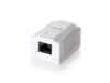 Equip Aufputzdose Cat6  1-Port    RJ45 UTP Prem. RAL 9010 ws Polybeutel