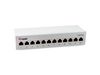 Equip Patchpanel 12xRJ45 Cat6a Desktop        500MHz RAL7035