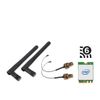 Shuttle WLN-M3 - WLAN Kit voor Edge PC Series SPCEL, Intel WLAN M.2 card (ax)/Bluetooth, inklusief cables and external antennas