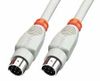 Lindy 8 Pin Mini DIN Cable 2 m parallelle kabel Grijs