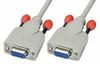 Lindy 3m Null modem cable seriële kabel Wit DB-9