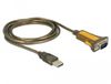 DELOCK Adapter USB-A -> RS232 DB9 St/Bu 1.5m erw. Temp.-Ber.