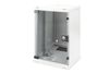 DIGITUS Wandschrank     Compact  9HE 254mm 10" Glastür grau
