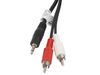 Lanberg CA-MJRC-10CC-0050-BK audio kabel 5 m 3.5mm 2 x RCA Zwart