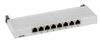 EFB Mini-Patchpanel STP 8xRJ45 Cat.6A,10" 0.5HE,grau