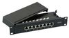 EFB Mini Patchpanel 8xRJ45 Cat.6A,1HE 10",Wandbef.,grau