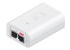 Ubiquiti POE Injector, 24VDC, 30W, Gigabit, weiss