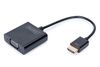 DIGITUS HDMI-Konverter HDMI-A     -> VGA(D-Sub) schwarz