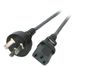 EFB Elektronik EK492.1,8V2 electriciteitssnoer Zwart 1,8 m Netstekker type I C13 stekker