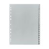 Herlitz 10843522 indextab Alfabetische tabbladindex Polypropyleen (PP) Grijs