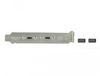 DELOCK USB 3.1 Gen 2 Slotblech mit 2 x USB Type-C Port