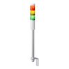 PATLITE Signalsäule LR4-302LJNW-RYG verkabelt LED weiss