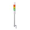 PATLITE Signalsäule LR4-302LJBW-RYG verkabelt LED Buz weiss