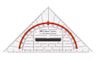 FABER-CASTELL Geometrie-Dreieck klein mit Griff 14cm