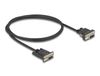 DeLOCK 87837 seriële kabel Zwart 1 m RS-232 DB-9